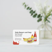 Verbinding maken met mij | QR-code Eenvoudige hamb Visitekaartje (Staand voorkant)