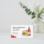 Verbinding maken met mij | QR-code Eenvoudige hamb Visitekaartje (Staand voorkant)