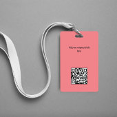 Verbinding maken met mij | QR-code Eenvoudige mode Badge