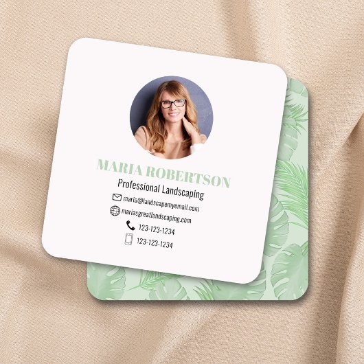 Verbinding maken met mij | QR-code Sociale media P Vierkante Visitekaartje