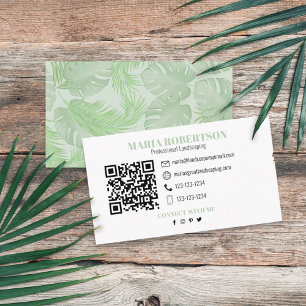 Verbinding maken met mij   QR-code Sociale media P Visitekaartje