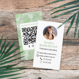 Verbinding maken met mij | QR-code Sociale media P Visitekaartje
