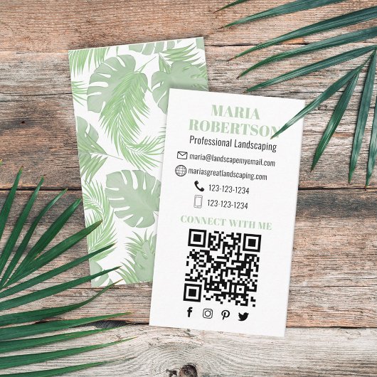 Verbinding maken met mij | QR-code Sociale media P Visitekaartje