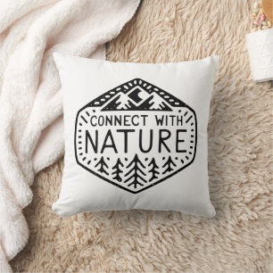 Verbinding maken met natuur kussen