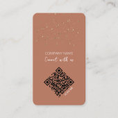 Verbinding maken met ons Scan me Visitekaartje (Voorkant)