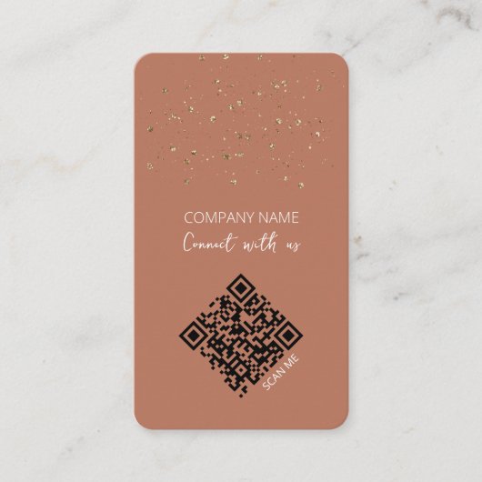 Verbinding maken met ons Scan me Visitekaartje (Voorkant)