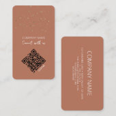 Verbinding maken met ons Scan me Visitekaartje (Voorkant / Achterkant)