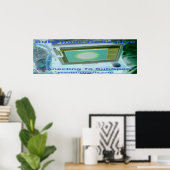 "Verbinding maken met SubSpace" 90cm x 30cm  Poster (Thuiskantoor)