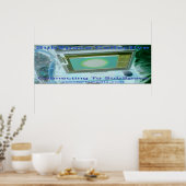 "Verbinding maken met SubSpace" 90cm x 30cm  Poster (Keuken)