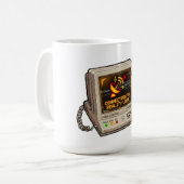 Verbinding Met De Realiteit Verloren Retro Interne Koffiemok (Voorkant links)