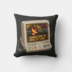 Verbinding Met De Realiteit Verloren Retro Interne Kussen