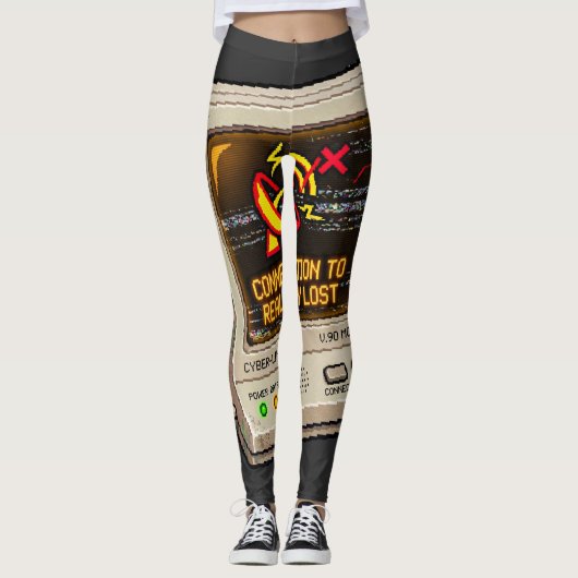 Verbinding Met De Realiteit Verloren Retro Interne Leggings (Voorkant)