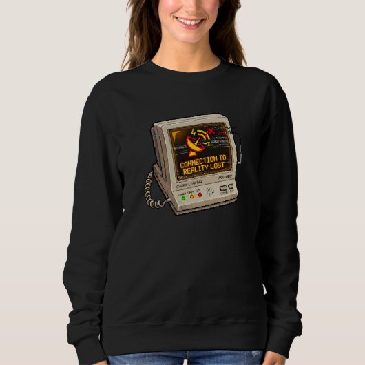 Verbinding Met De Realiteit Verloren Retro Interne Trui (Voorkant)