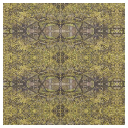 verbinding met groene bomen stof (Swatch)