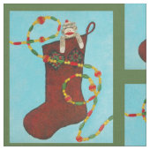 Verbinding met kerstsok stof (Close Up)