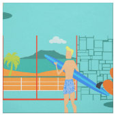 Verbinding met Surfer-keraar Stof (Swatch)