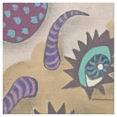 Verbinding met Whimsical Faces Stof (Close Up)