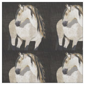 verbinding met witte paarden stof (Close Up)