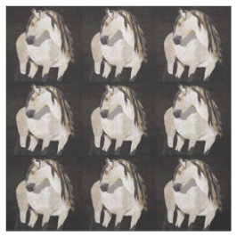 verbinding met witte paarden stof