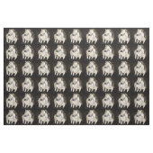 verbinding met witte paarden stof (Fat Quarter)