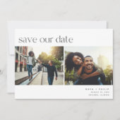 Verbinding | Moderne Casual foto twee Save The Date (Voorkant)