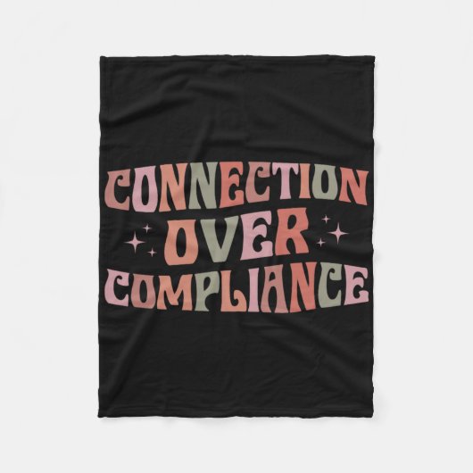 Verbinding over compliance Autisme Bewustzijnssnel Fleece Deken (Voorkant)