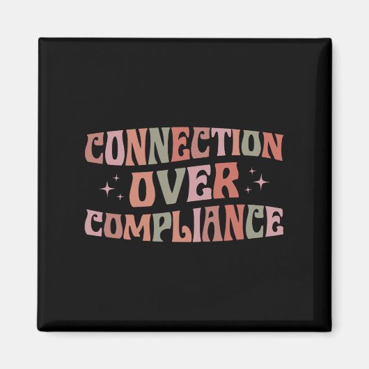 Verbinding over compliance Autisme Bewustzijnssnel Magneet (Voorkant)