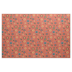 Verbinding Retro Flowers Stof