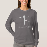 Verbinding Tai Chi Vrouwen Lange Mouw Witte Logo