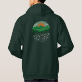 Verbinding tussen Natuur en technologie Hoodie (Achterkant)