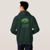 Verbinding tussen Natuur en technologie Hoodie (Achterkant volledig)
