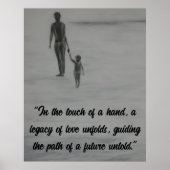 Verbinding van harten: emotionele vader en kind poster (Voorkant)