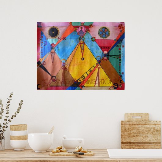 Verbindingen, "COSMIC CONNECTIONS" Poster (Keuken)