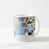 Verbindingen in de sneeuw in een vrachtwagen koffiemok (Voorkant rechts)