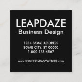 verbindingsbrug vierkante visitekaartje (Achterkant)