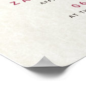 Verbindingscertificaat volgens Floral Banner Weddi Poster (Hoek)