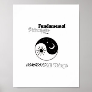 Verbindt alle dingen Sticker Poster