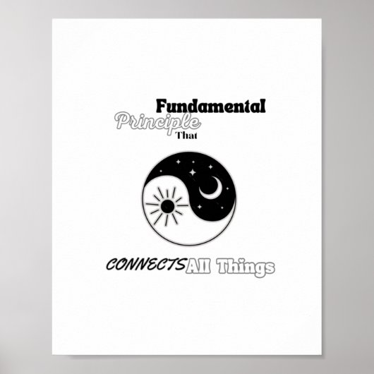 Verbindt alle dingen Sticker Poster (Voorkant)