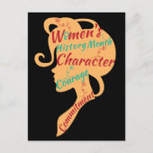 VERBINTENIS VAN DE GESCHIEDENKARAKTER VAN VROUWEN BRIEFKAART (Voorkant)