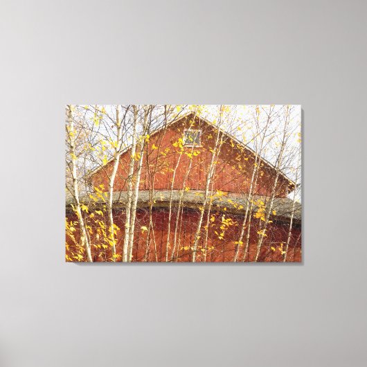 Verbintut Barn in het najaar Canvas Afdruk (Voorkant)