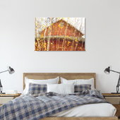 Verbintut Barn in het najaar Canvas Afdruk (Insitu (Slaapkamer))