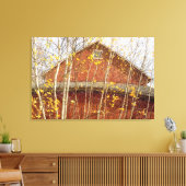 Verbintut Barn in het najaar Canvas Afdruk (Insitu (Woonkamer))