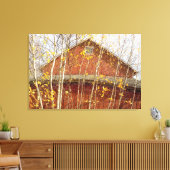 Verbintut Barn in het najaar Canvas Afdruk (Insitu (Woonkamer))