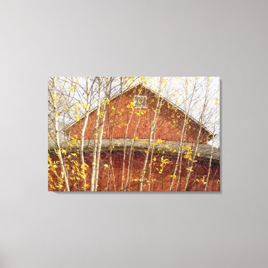 Verbintut Barn in het najaar Canvas Afdruk (Voorkant)