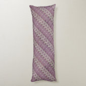 Verbleekt rood geometrisch patroon lichaamskussen (Achterkant (Verticaal))