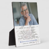 Verbleekte bloemenfoto tot we elkaar weer ontmoete fotoplaat (Zijkant)