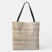 Verbleekte Faux houten vloeren Tote Bag (Achterkant)