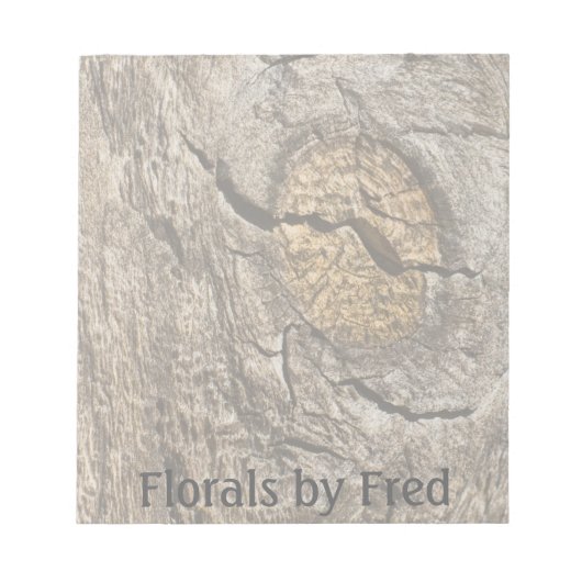 Verbleekte knoop Notitieblok (Voorkant)