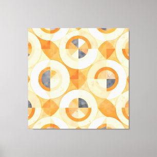 Verbleekte Terra-geometrie Canvas Afdruk