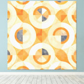 Verbleekte Terra-geometrie Canvas Afdruk (Insitu (Houten vloer))